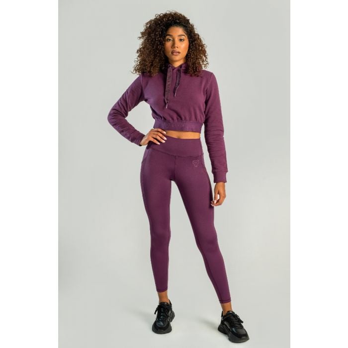 Felpa da Donna Essential Cropped Plum - STRIX XS