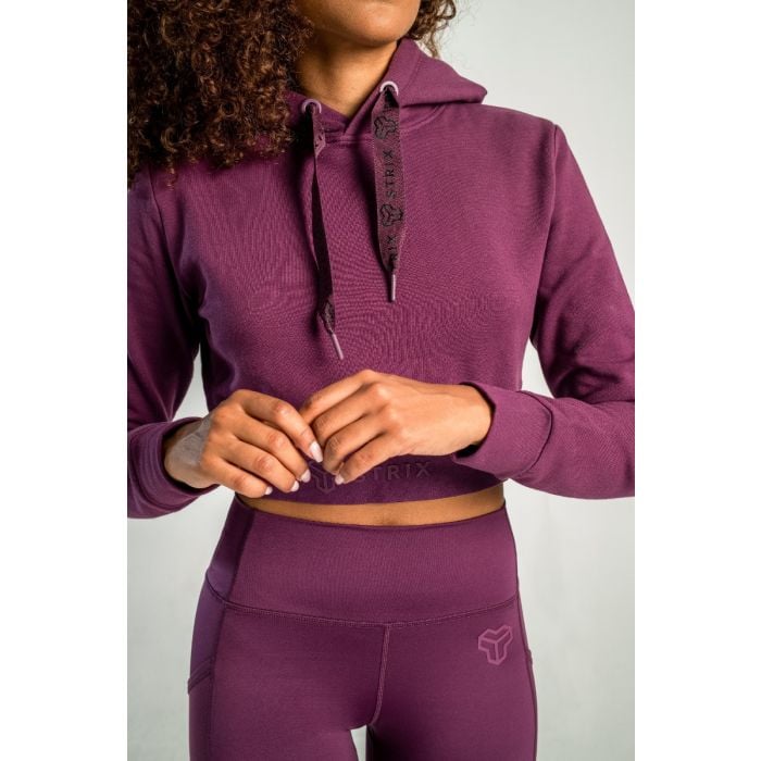 Felpa da Donna Essential Cropped Plum - STRIX XS