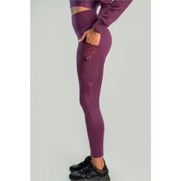 Leggings da Donna Essential Plum - STRIX M