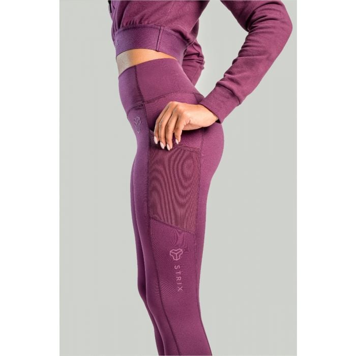 Leggings da Donna Essential Plum - STRIX M