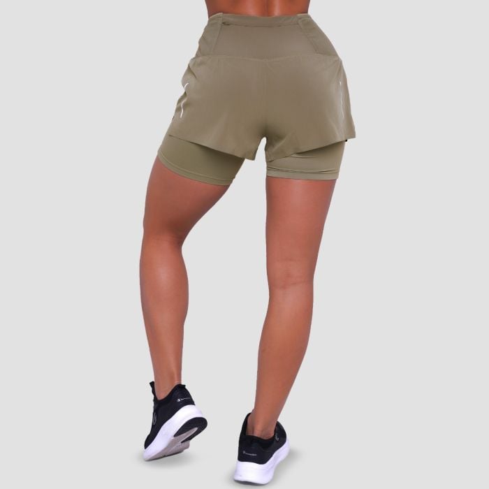 Pantaloncini 2in1 Pulse Running da Donna Vetiver - GymBeam XXL