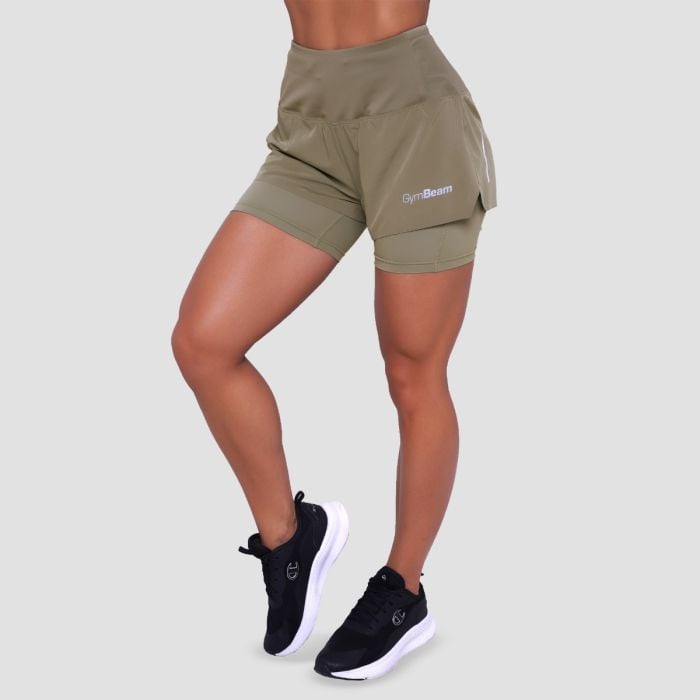 Pantaloncini 2in1 Pulse Running da Donna Vetiver - GymBeam XXL