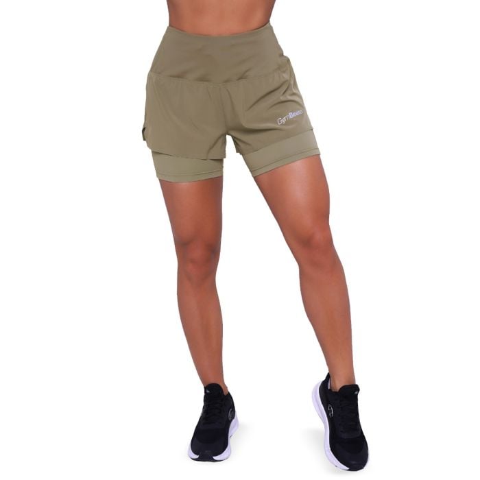 Pantaloncini 2in1 Pulse Running da Donna Vetiver - GymBeam XXL