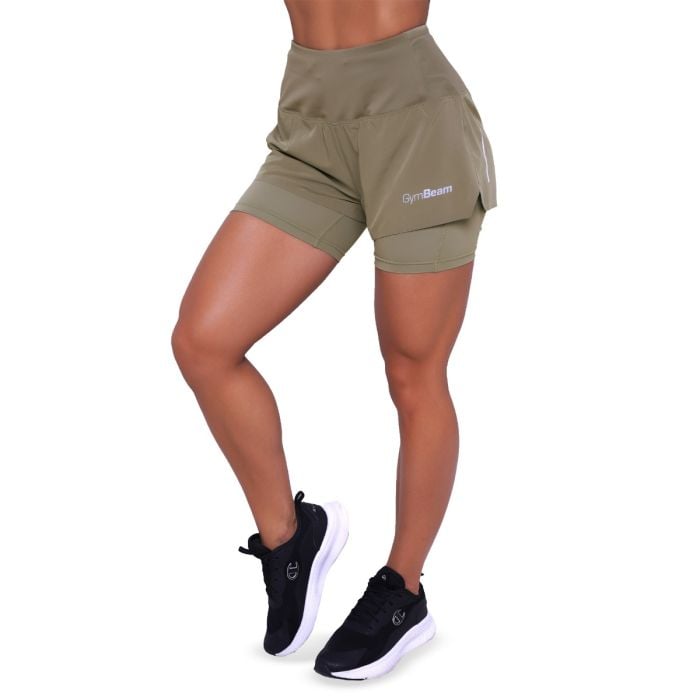 Pantaloncini 2in1 Pulse Running da Donna Vetiver - GymBeam XXL