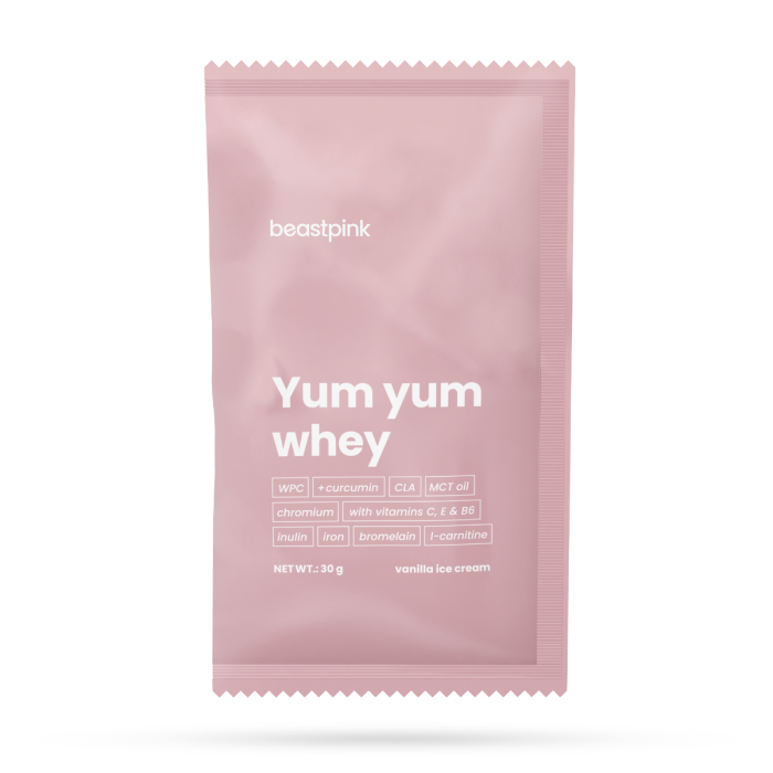Yum Yum Whey Sample - BeastPink 30 g - Cioccolato - Nocciole