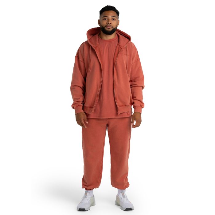 Felpa con Cappuccio e Zip Slavata Terra - STRIX XXL