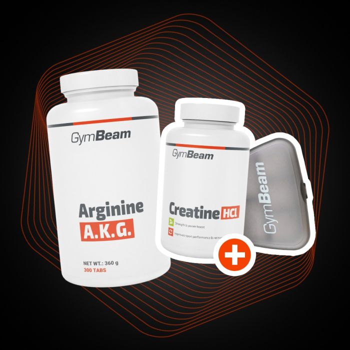 Arginina A.K.G - GymBeam + OMAGGI 120 cpr