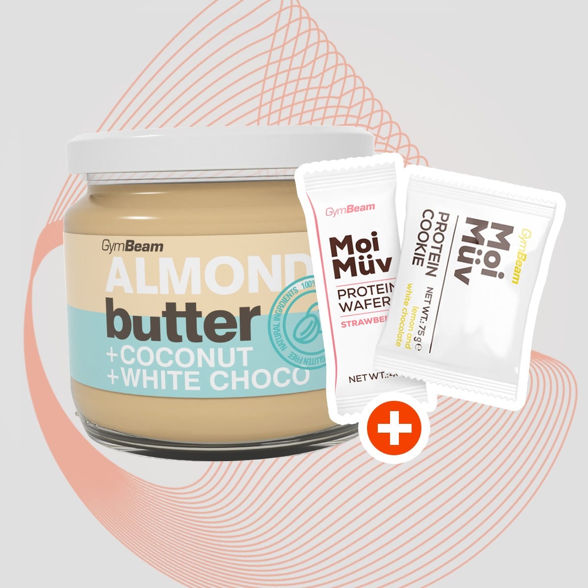 Burro di Mandorle con Cocco e Cioccolato Bianco - GymBeam + OMAGGI