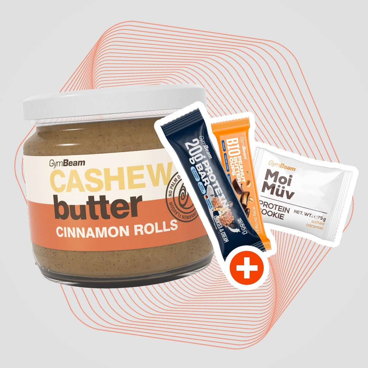 Burro di Anacardi al Gusto Cinnamon Rolls - GymBeam + OMAGGI