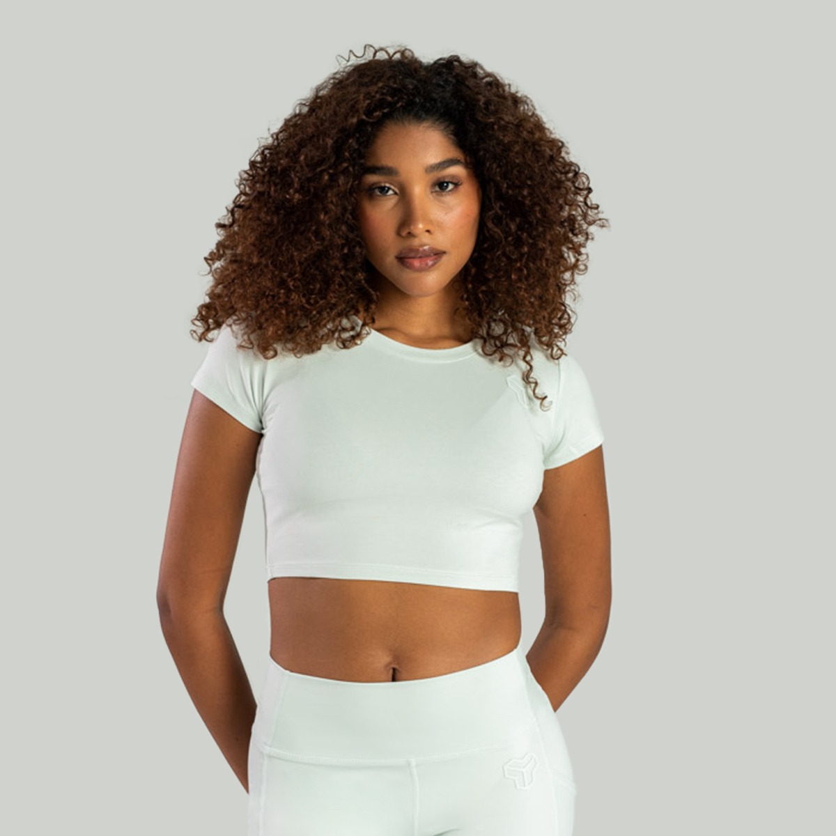 Crop Top da Donna Essential Moon Grey - STRIX
