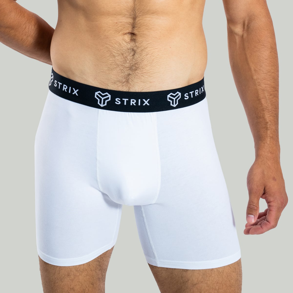 Boxer Lunghi da Uomo Essential 2Pack White - STRIX
