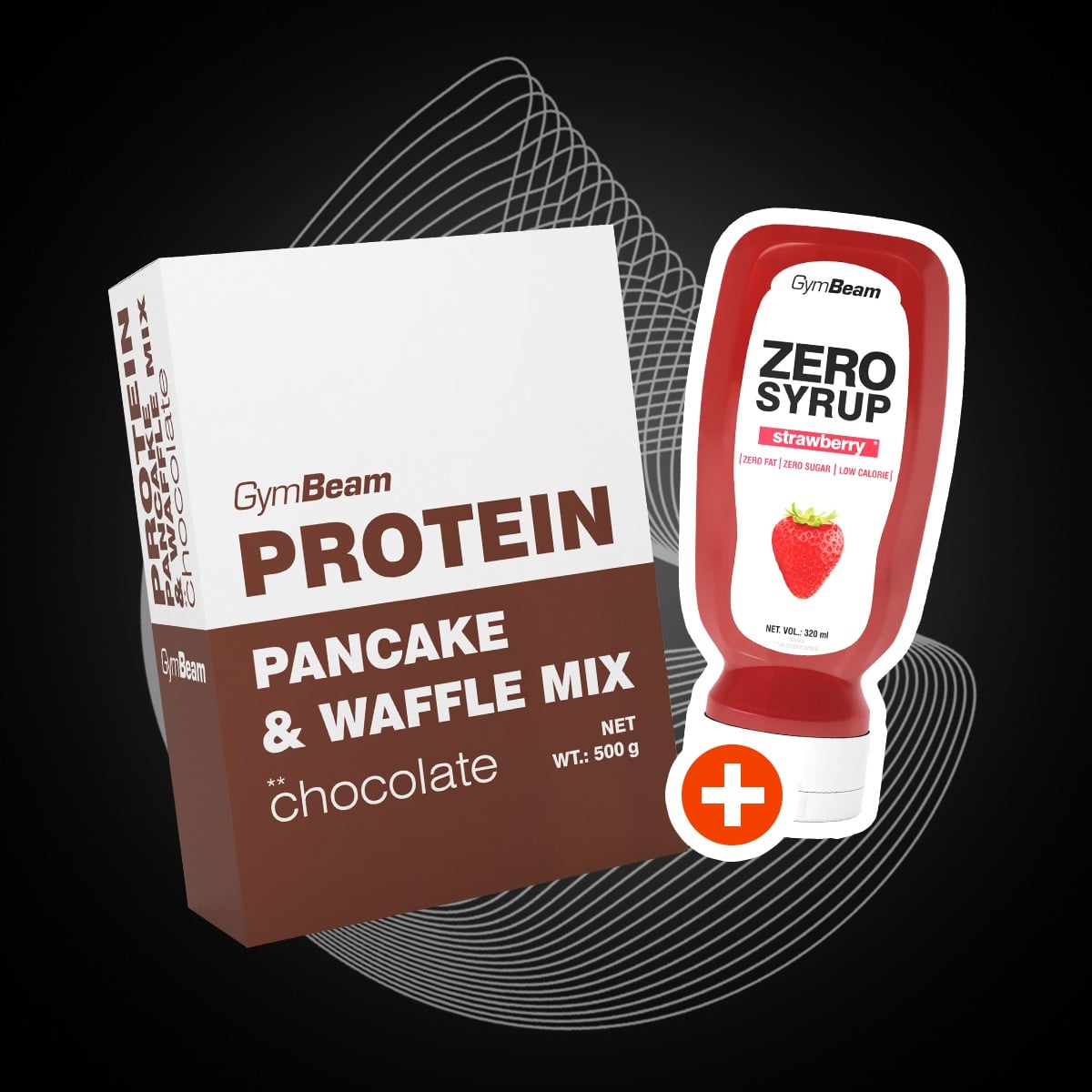Pancake & Waffle Mix Proteico 500 g - GymBeam + OMAGGIO