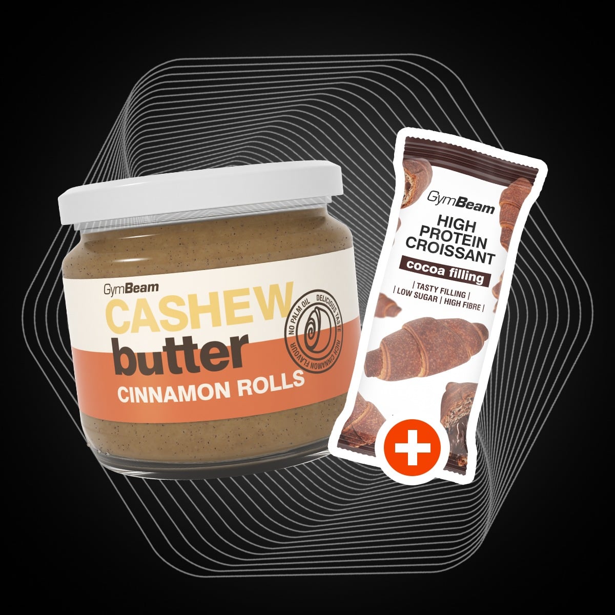 Burro di Anacardi al Gusto Cinnamon Rolls - GymBeam + OMAGGIO