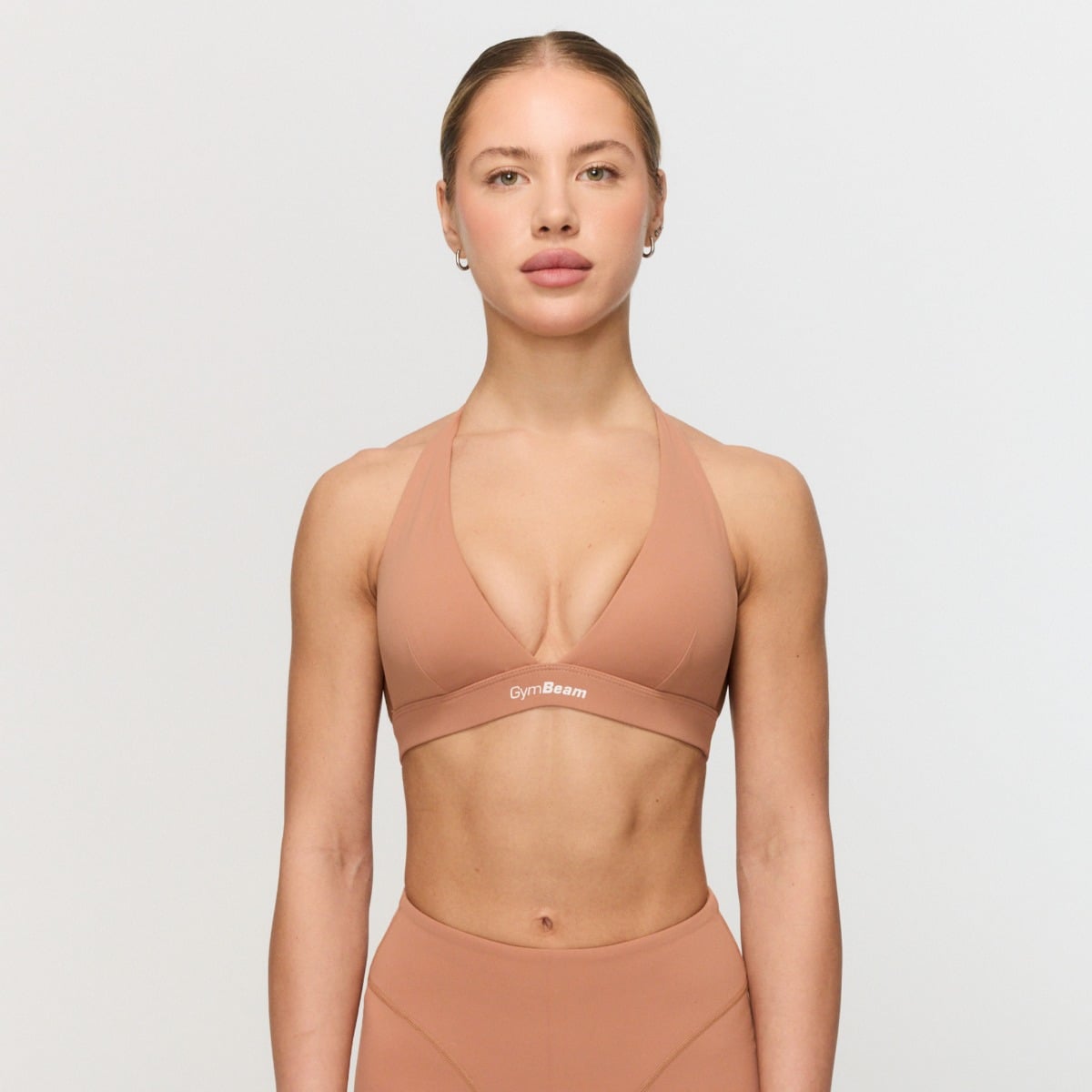 Reggiseno Sportivo Halter Fierce Caramel - GymBeam