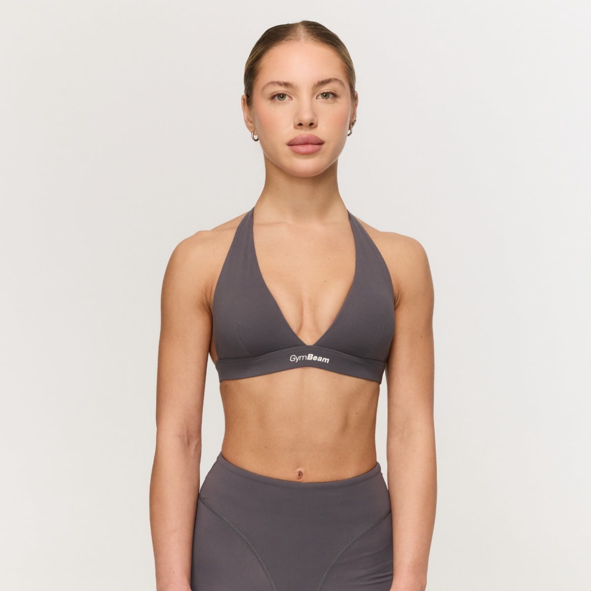 Reggiseno Sportivo Halter Fierce Grey - GymBeam