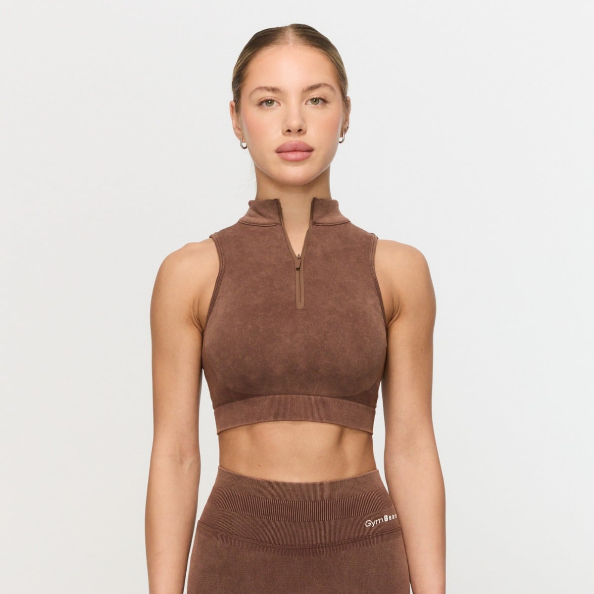 Reggiseno Sportivo Seamless Fierce Brown - GymBeam