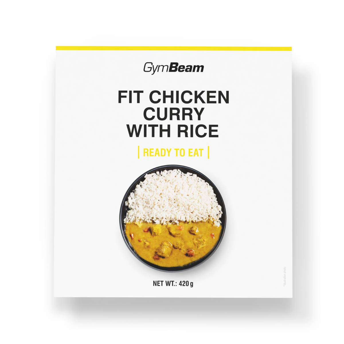 Pollo al Curry con Riso FIT Ready to Eat - GymBeam