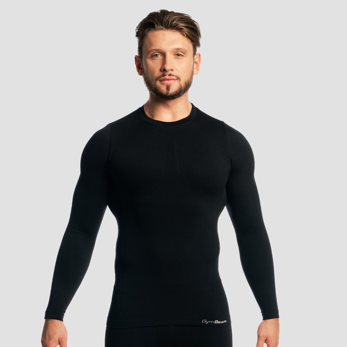 Maglia a Maniche Lunghe Fuse Black - GymBeam