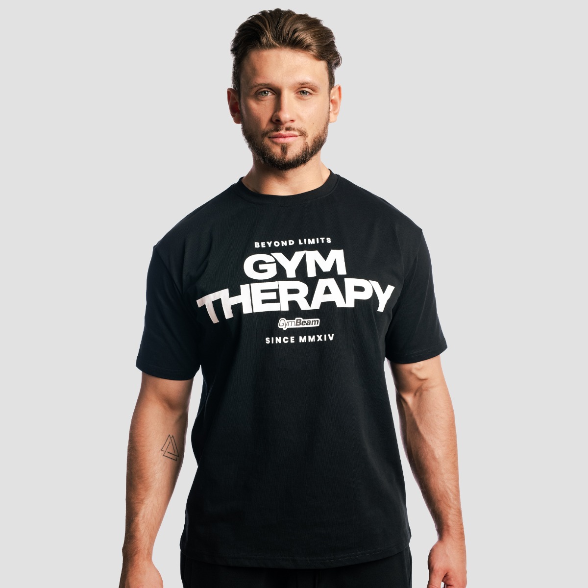 T-Shirt Gym Therapy Black - GymBeam