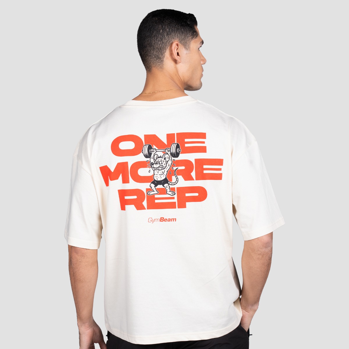 Maglietta GymRat Cream - GymBeam