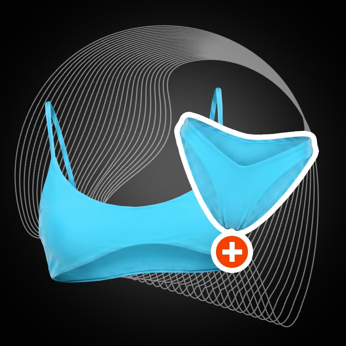Top del Costume da Bagno HAWAII Lagoon - GymBeam + OMAGGIO