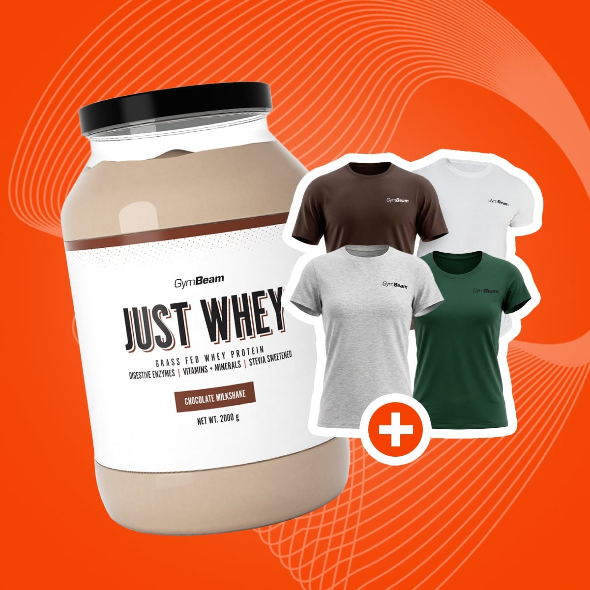 Just Whey Proteine Grass-Fed - GymBeam + OMAGGIO