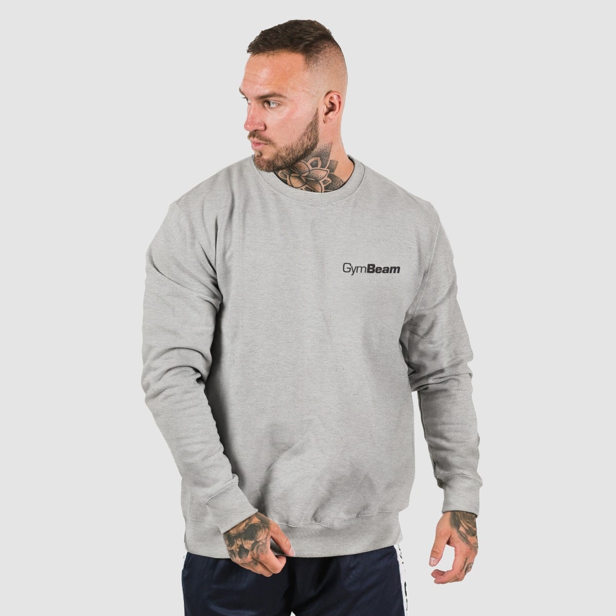 GymBeam Felpa da Uomo Basic Jumper Grey XXL