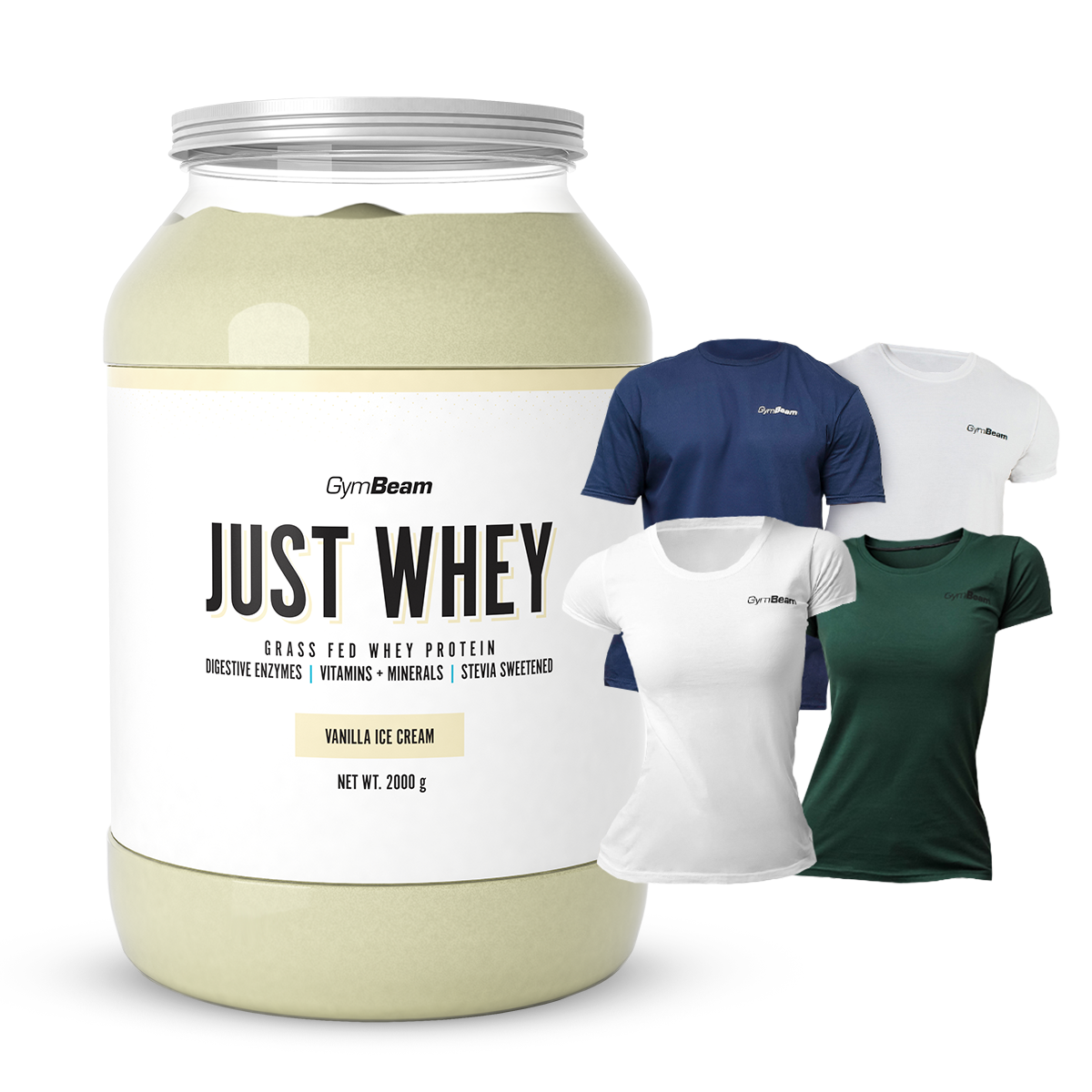 Just Whey Proteine Grass-Fed - GymBeam + OMAGGIO
