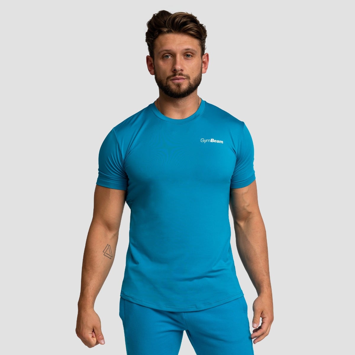 T-Shirt Sportiva da Uomo Limitless Aquamarine - GymBeam