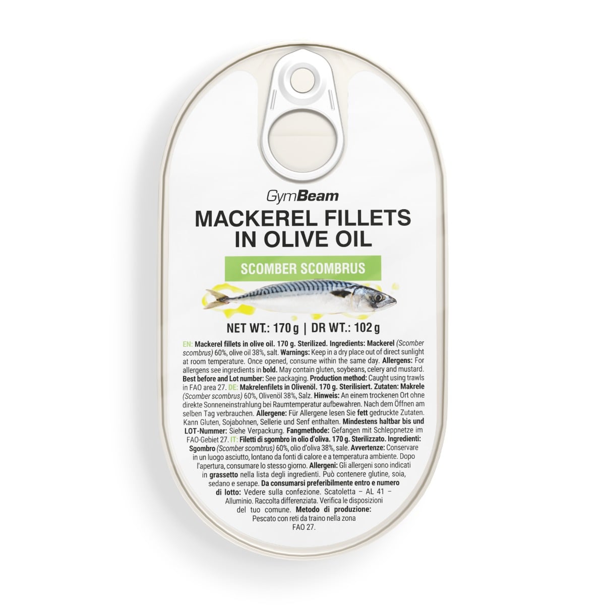 Filetti di Sgombro in Olio d‘Oliva - GymBeam