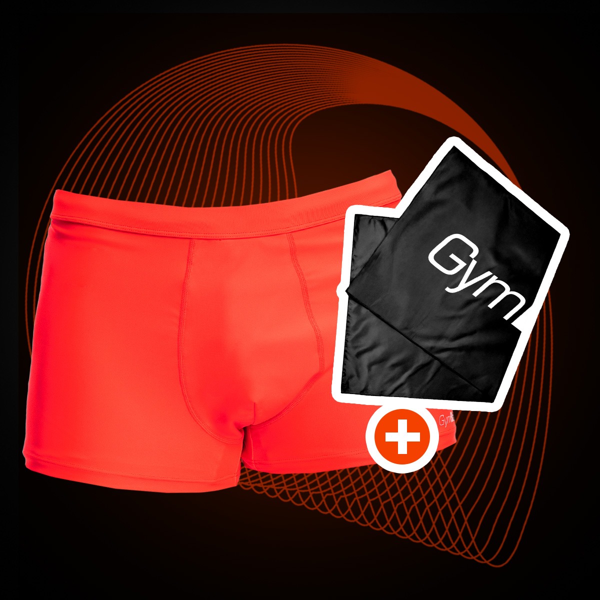Costume da Bagno da Uomo PRO Red - GymBeam + OMAGGIO