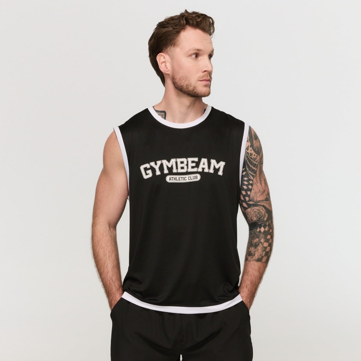 Canotta Varsity Black - GymBeam