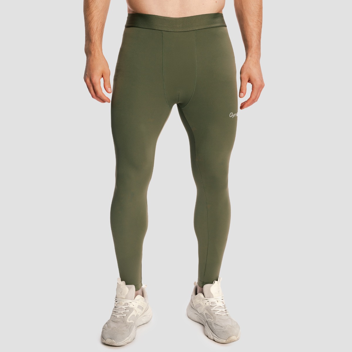 Leggings da Uomo Combat Olive Grey - GymBeam