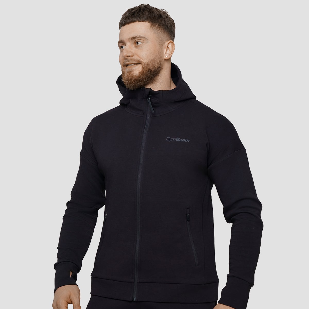Felpa Agile Zip Up Onyx - GymBeam