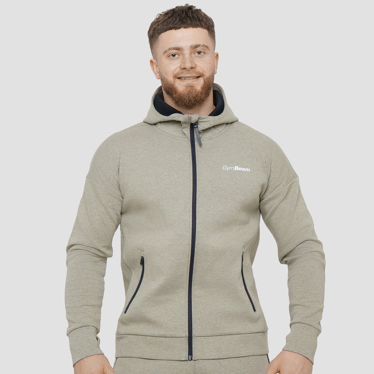 Felpa Agile Zip Up Sage - GymBeam