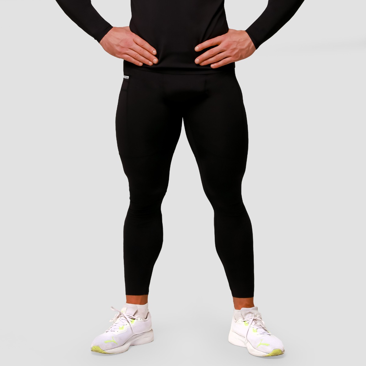 Leggings a Compressione Media Black - GymBeam