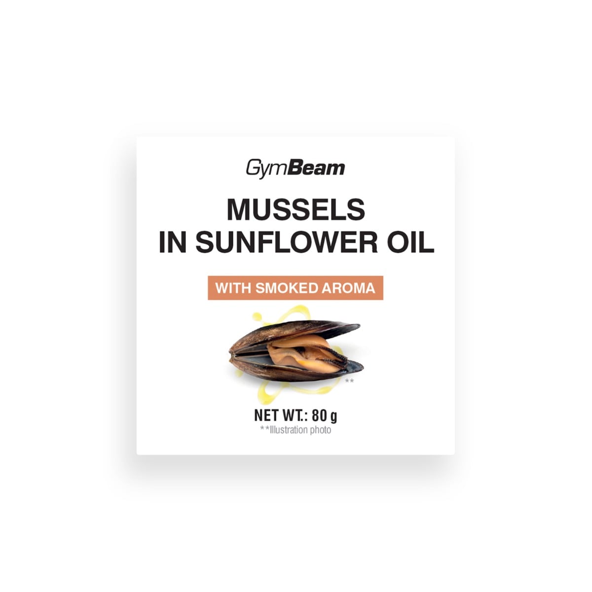 Cozze in Olio di Semi di Girasole con Aroma Affumicato - GymBeam