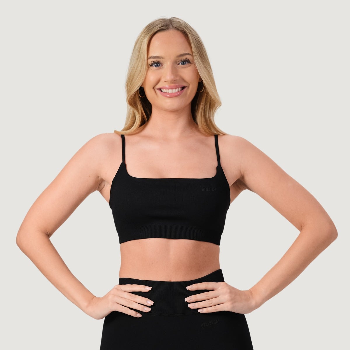 Reggiseno Sportivo Seamless NEO Black - GymBeam