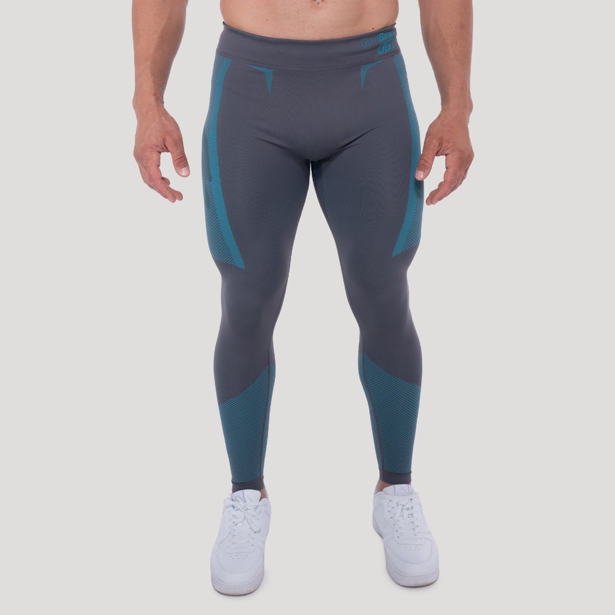 Leggings Seamless OG1 Grey/Blue - GymBeam