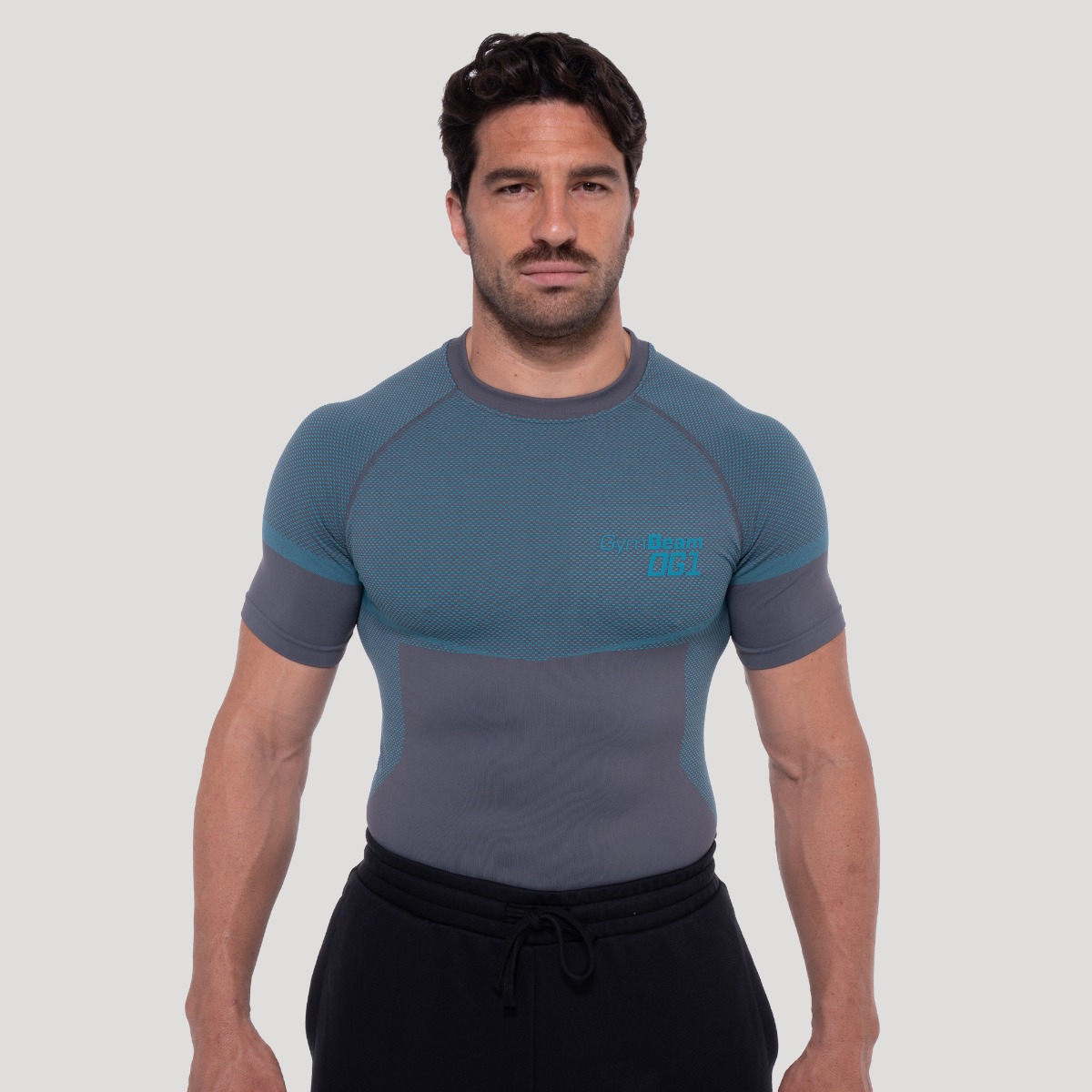 Maglietta Seamless OG1 Grey/Blue - GymBeam