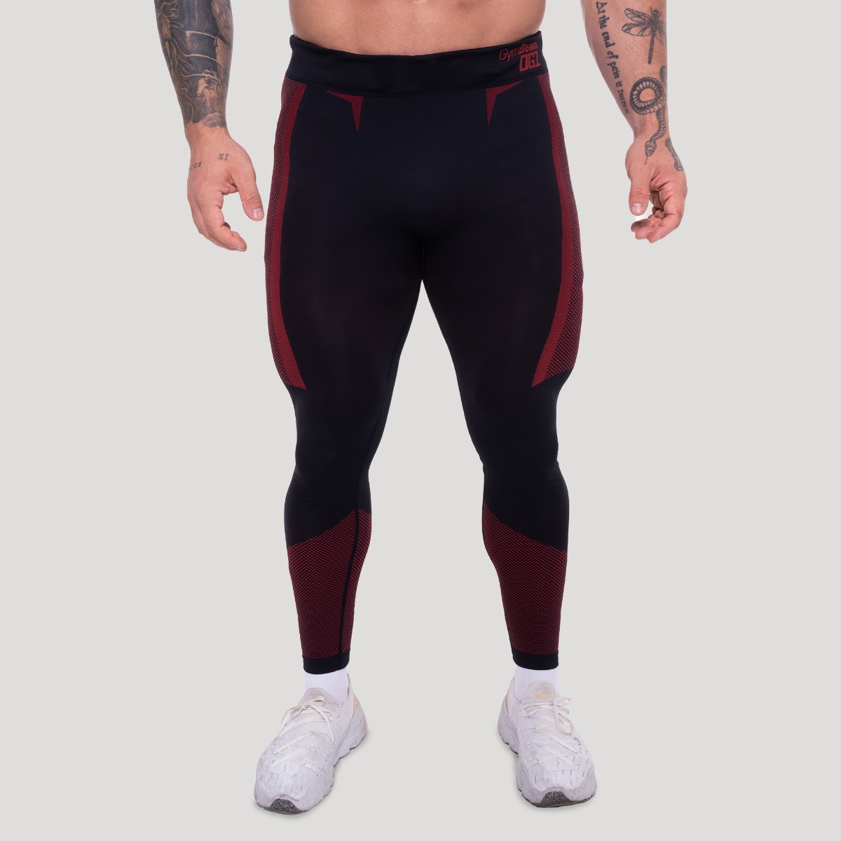 Leggings Seamless OG1 Black/Red - GymBeam