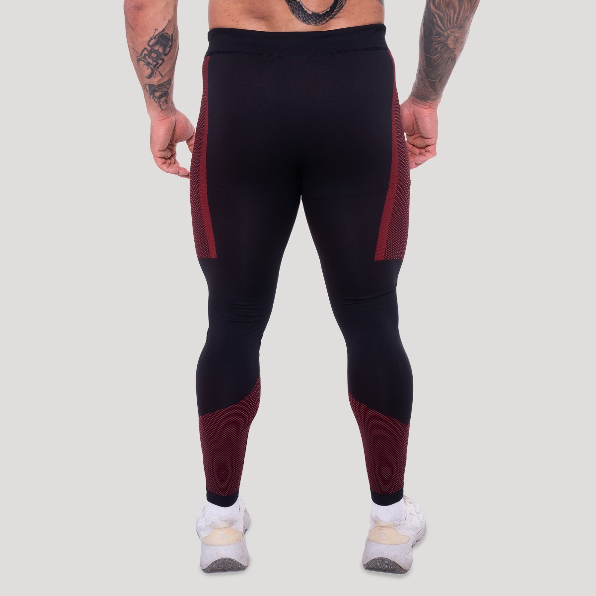 Leggings Seamless OG1 Black/Red - GymBeam