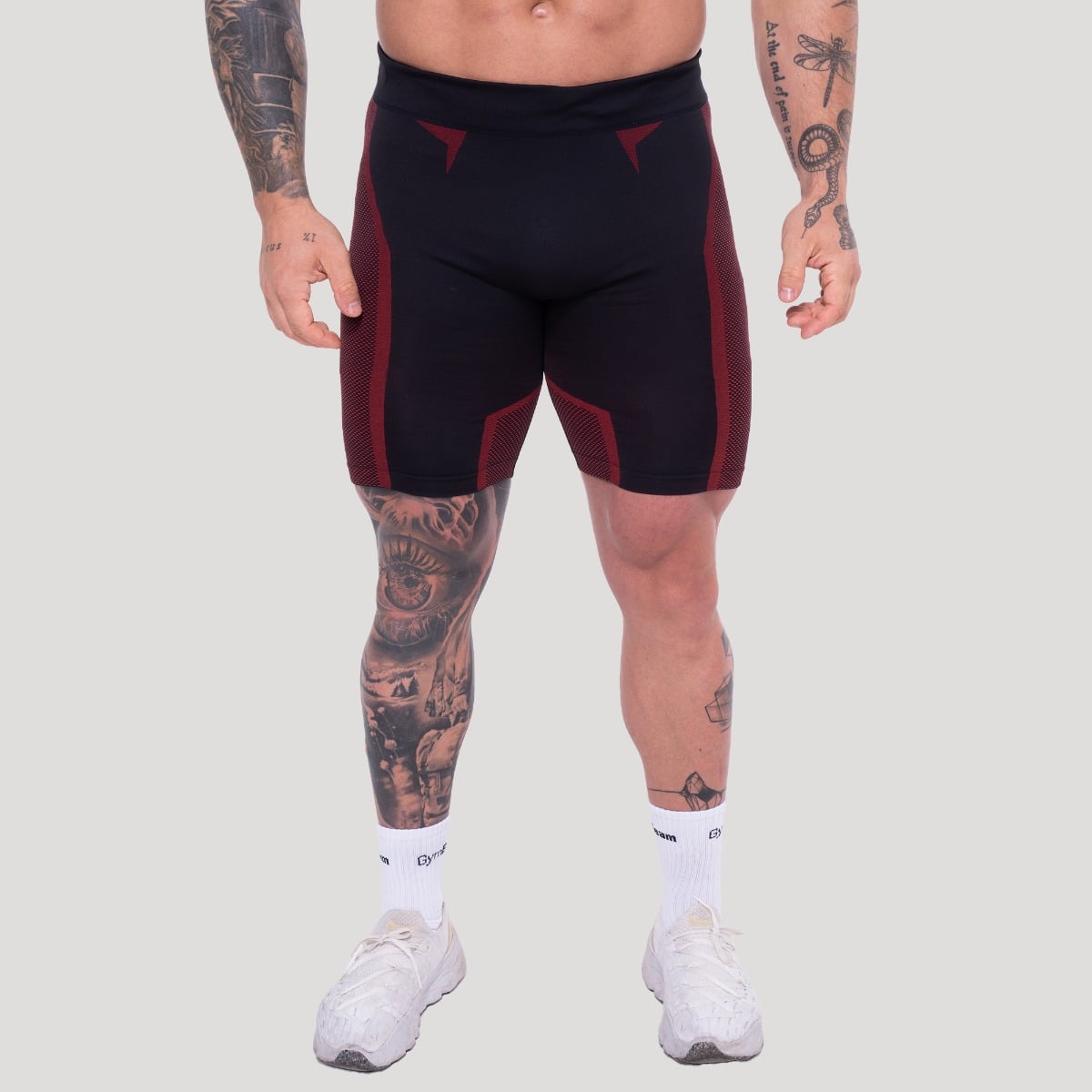 Pantaloncini Seamless OG1 Black/Red - GymBeam