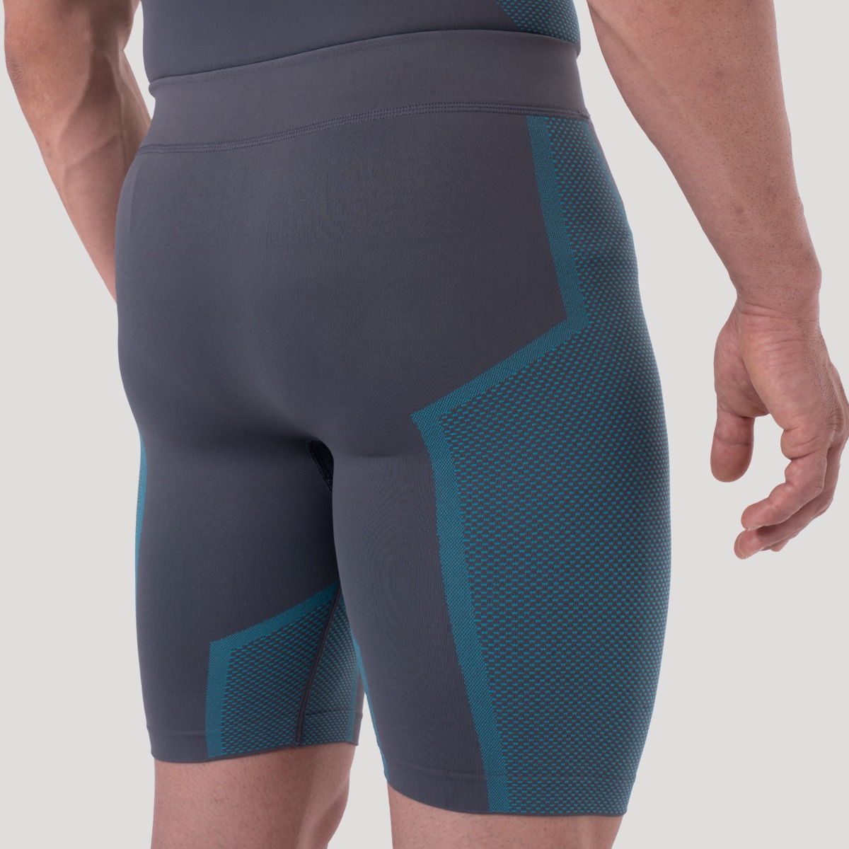 Pantaloncini Seamless OG1 Grey/Blue - GymBeam