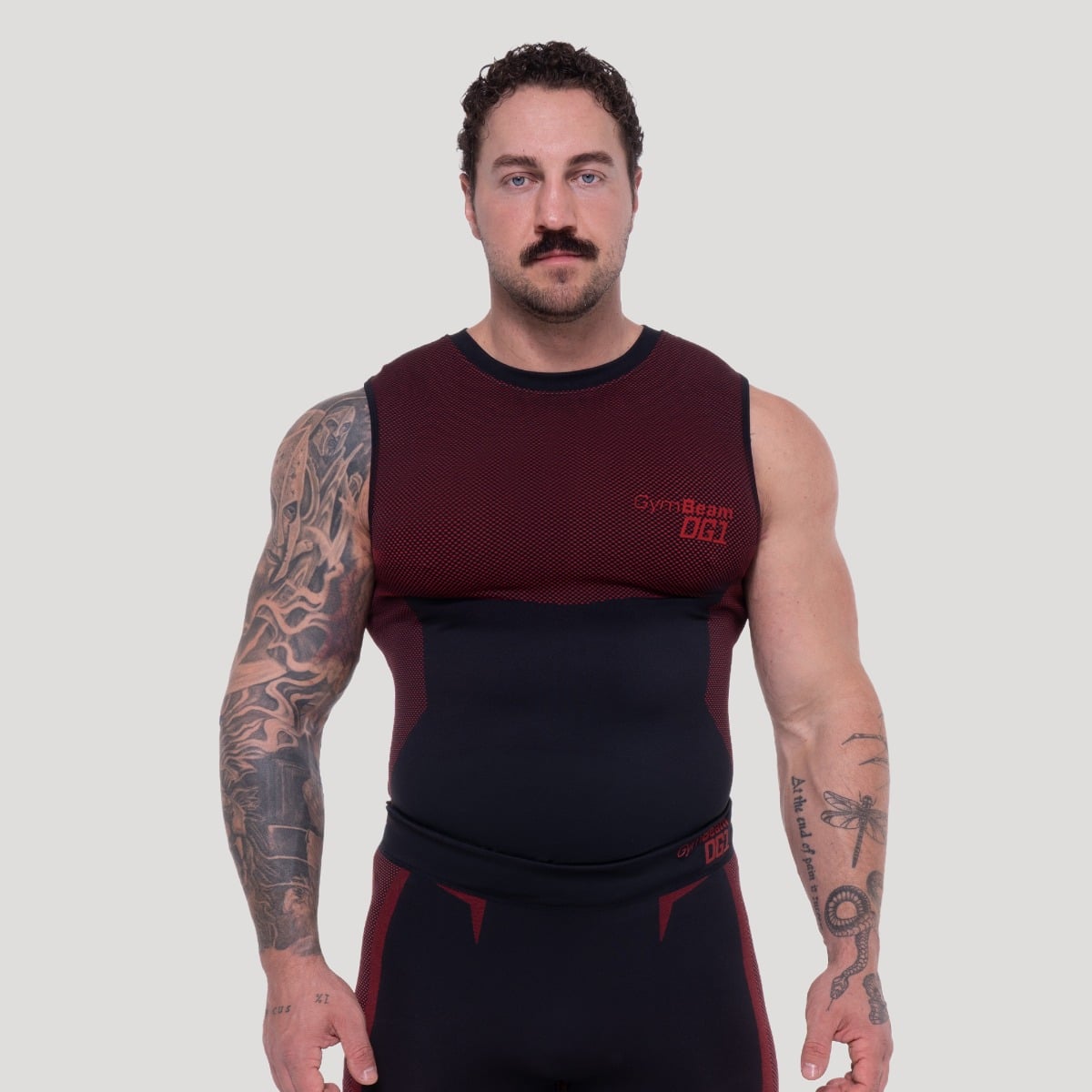 Canotta Seamless OG1 Black/Red - GymBeam