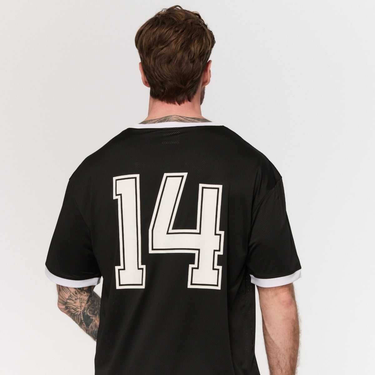 Maglietta Oversize Varsity Black - GymBeam