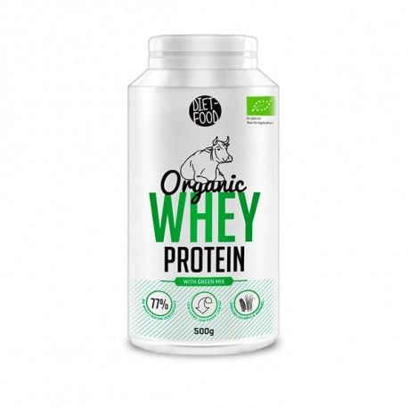 Organic Whey Protein with Green Mix 500 g - Diet Food
