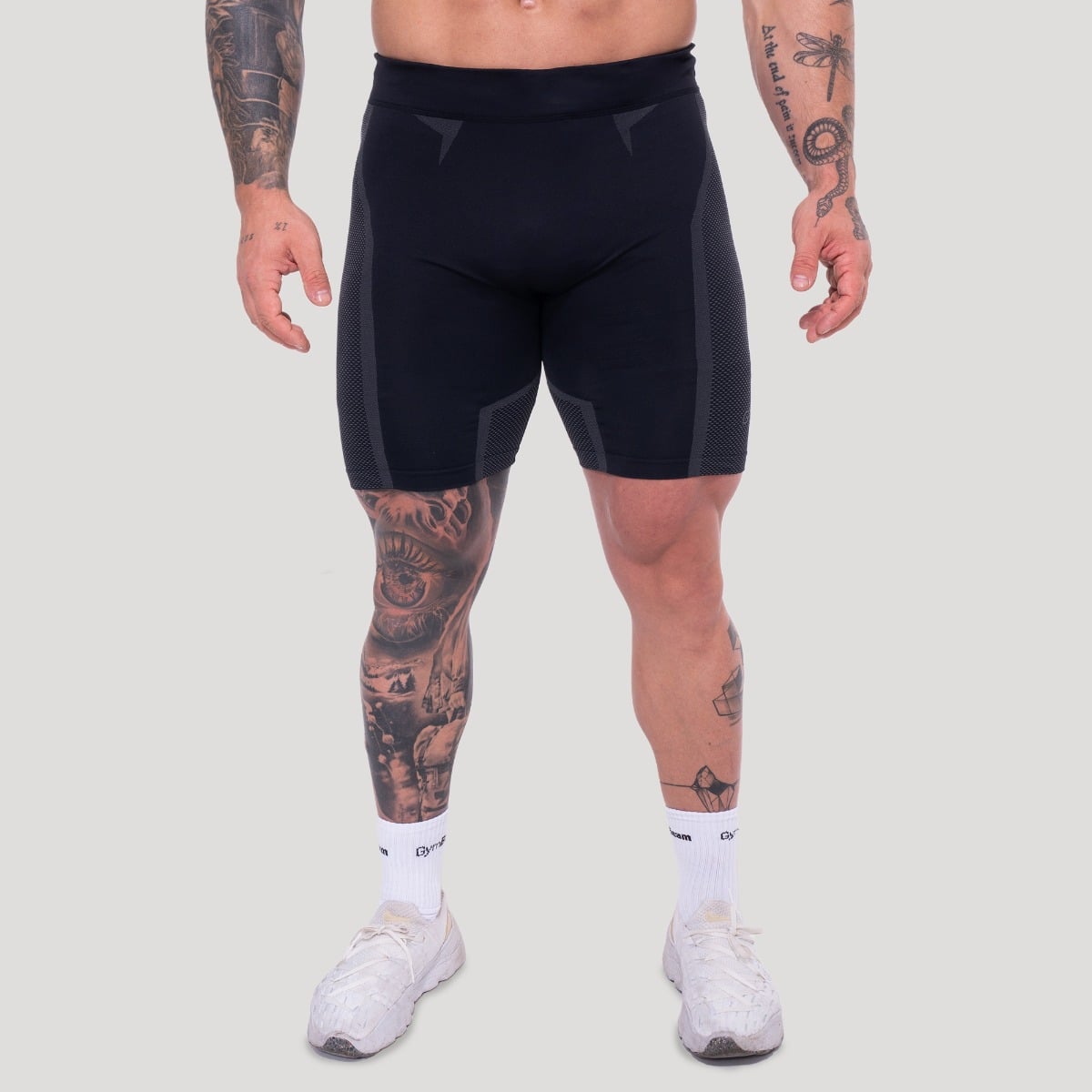 Pantaloncini Seamless OG1 Black/Grey - GymBeam