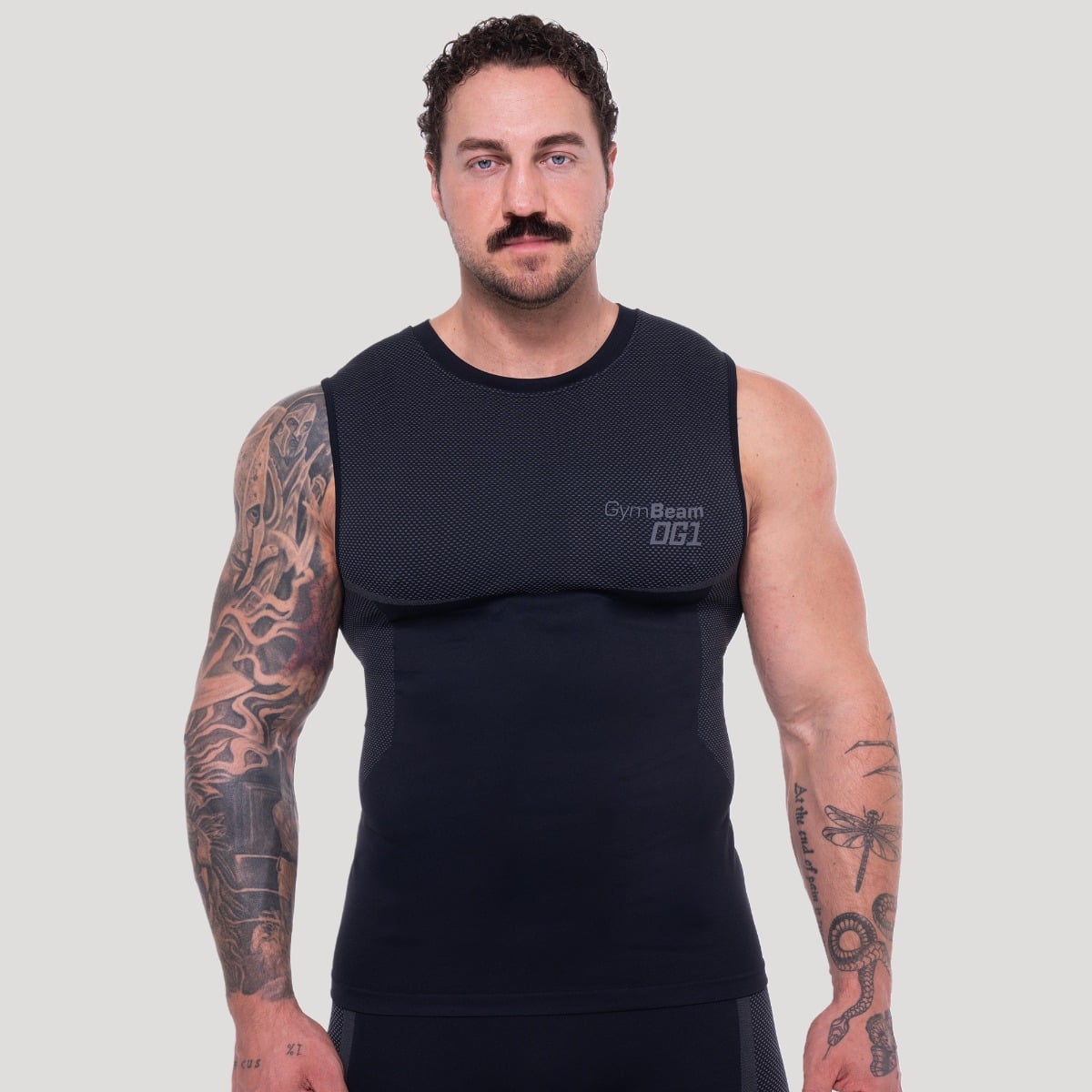 Canottiera Seamless OG1 Black/Grey - GymBeam