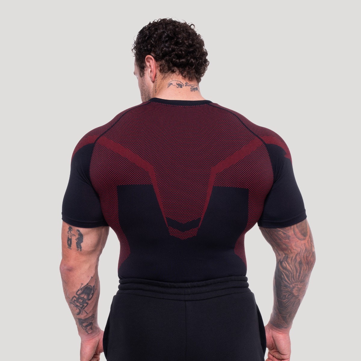 Maglietta Seamless OG1 Black/Red - GymBeam